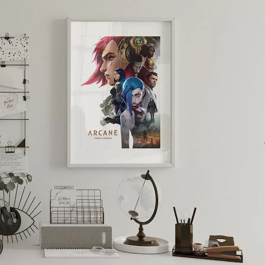 Αφίσα Arcane League Of Legends Ξύλινο