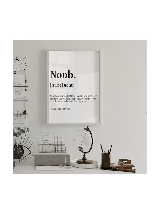 Gaming Poster Noob Gm132 40cm X 50cm Μαύρη Ξύλι...