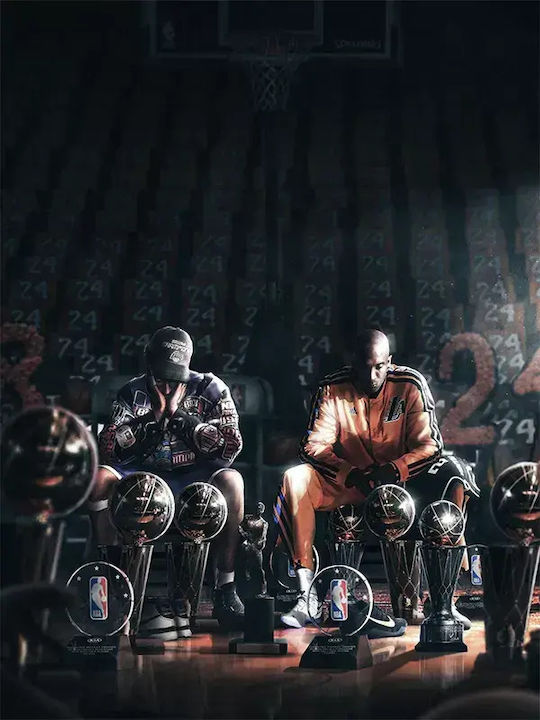 Poster NBA Kobe Trophies SNK063 40cm x 50cm Bla...