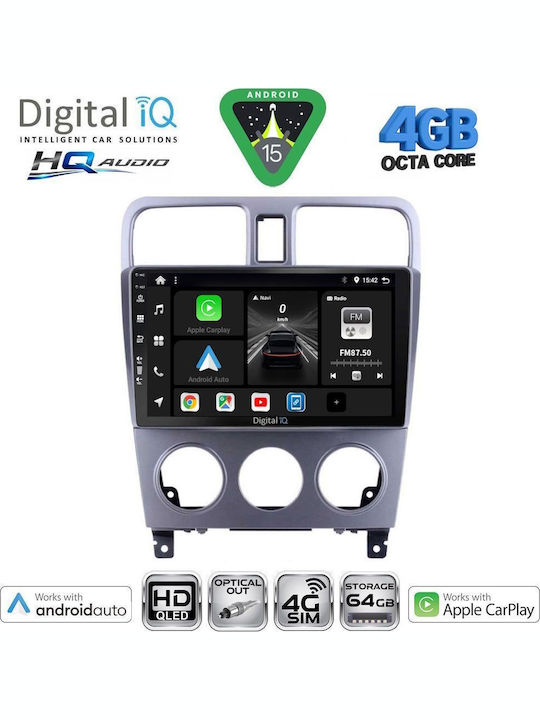 Digital IQ Car Audio System for Subaru Forester 2002-2008 Bluetooth USB WiFi GPS Apple CarPlay Android Auto with 9" Touch Screen