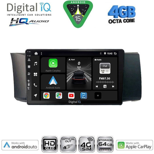 Digital IQ Ηχοσύστημα Αυτοκινήτου για Toyota GT86 Subaru BRZ 2012 (Bluetooth/USB/WiFi/GPS/Apple-Carplay/Android-Auto) με Οθόνη Αφής 9"
