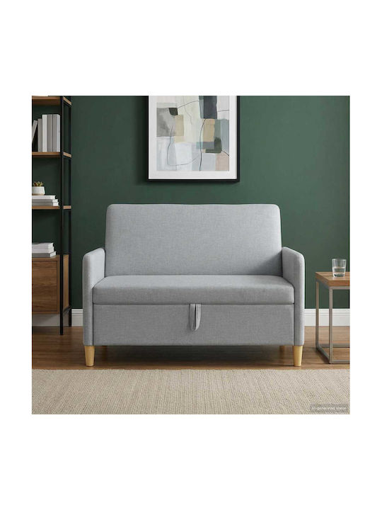 vidaXL Doppelsitzer Sofa mit Stauraum Offen Gra...