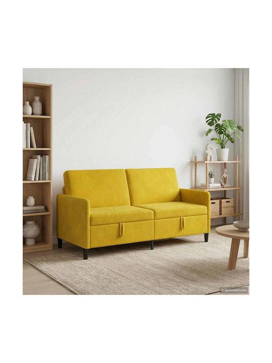 Canapea Cu Trei Locuri Cu Spațiu De Depozitare Galbenă 172x78x87cm