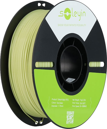 Creality3D Soleyin PETG 3D Printer Filament 1.75mm Πράσινο 1kg