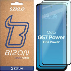 Set 2 Folii Protectie Telefoane Bizon Glass Edge 2 Tempered Glass Compatibile Motorola Moto G57 Power G67 Power Negru Set 2 Folii Protectie Telefoane Bizon Glass Edge 2 Tempered Glass Compatibile Motorola Moto G57 Power G67 Power Negru