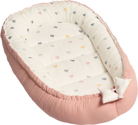 Kidizi Baby-Kissen Nest Farbe Herzen 50x90cm Kidizi Baby-Kissen Nest Farbe Herzen 50x90cm