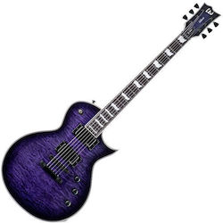 ESP Ltd Ec-1000 Qm See Thru Electric Guitar Black Cherry ESP Ltd Ec-1000 Qm See Thru Electric Guitar Black Cherry