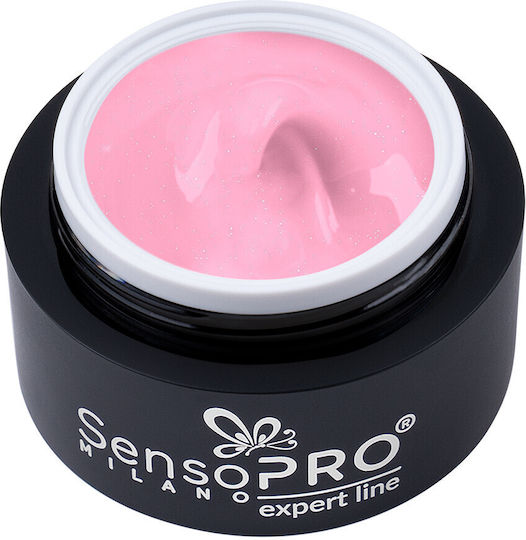 Expert Line Nail Construction Gel Sensopro Milano Shimmer Milky Pink 15ml