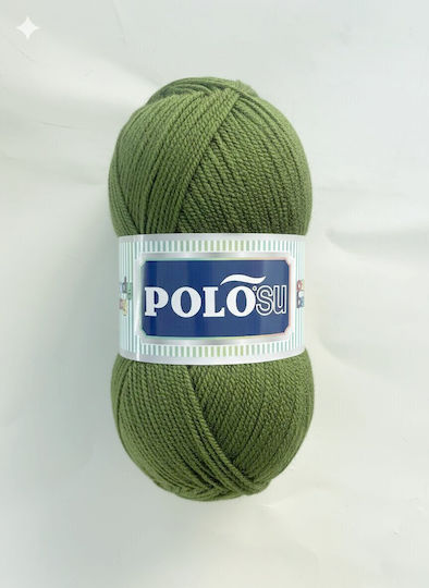 Polosu Premium Acrilyc Strickgarn Candy Baby 267 Khaki-Grün 100g 300m