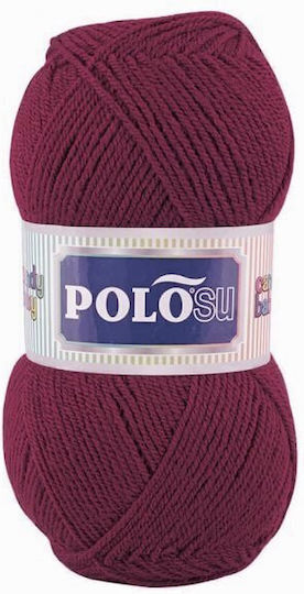 Polosu Premium Acrilyc Strickgarn Candy Baby Bordeaux 100g 300m
