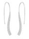 Jools Men's Silver Gold Plated Dangle Earrings with Stones