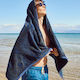 Kentia Cotton Blue Beach Towel 80x160cm