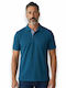 Short Sleeve Petrol Blue Blouse