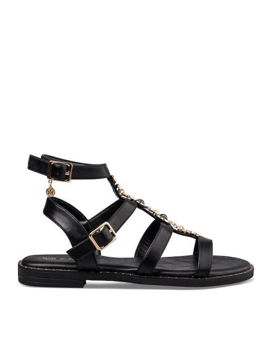 Envie Shoes Γυναικεία Σανδάλια Gladiator Μαύρα