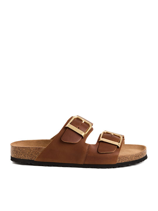 Tamaris Leather Women's Anatomic Brown Sandals