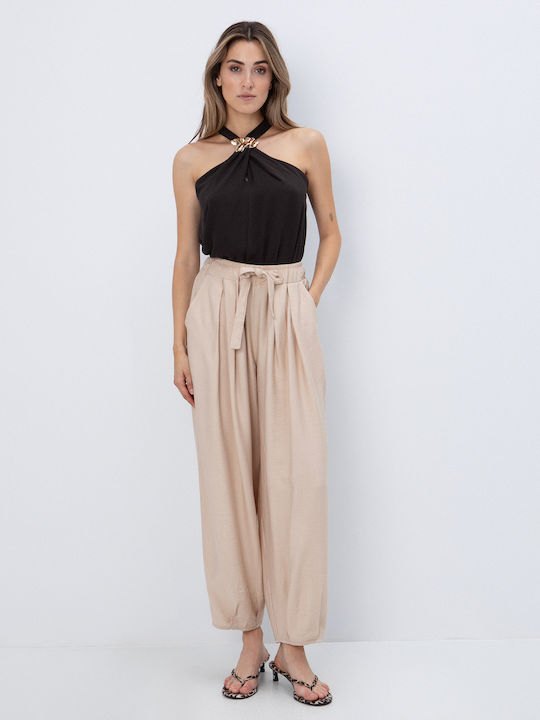 Damen Stoffhose in Balloon Beinform Balloon
