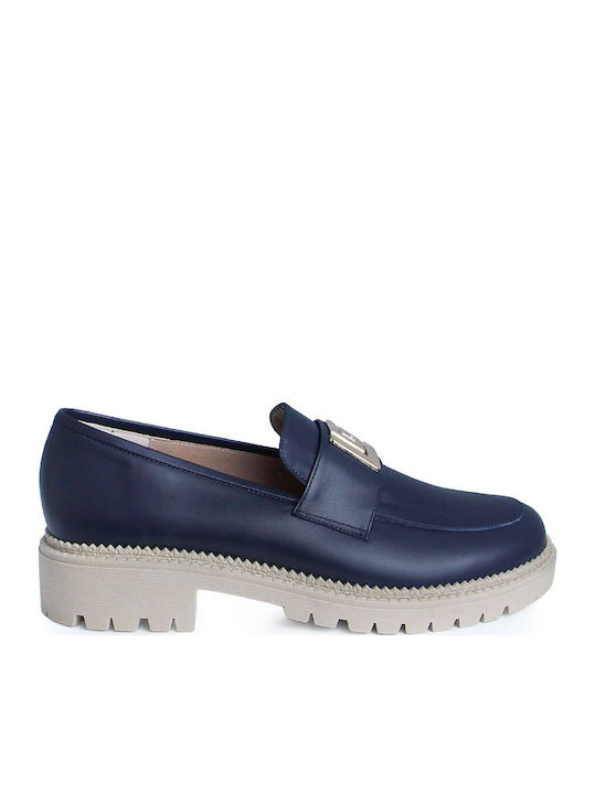 Guy Laroche Leather Women's Moccasins In Blue C...