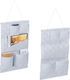 Relaxdays 2x Decorative Hanging Organizers Gray 60x3x41 Cm