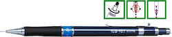 Penac Professional Механичен Молив Penac Tlg-107 0.7mm Метално Корпус Фиксиран Цилиндричен Накрайник Син Пръстен