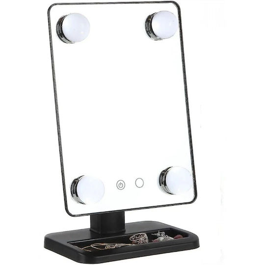 Factory Makeup Mirror with Light 18.5x30cm White Makeup