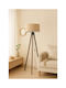 SteweHome Floor Lamp H38xL21cm with Socket for E27 Bulb Gray