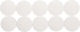 Maul Round Magnets D38mm 2.50 Kg Force 10 Pcs Set Maul Solid White