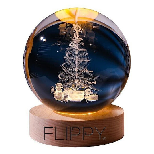 Christmas Illuminated Decorative Lamp with Battery Trees 3x3cm
