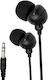 Wired Audio Headphones 3.5mm Jack Powerful Bass Compatible Phone Laptop Black