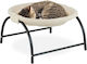 Relaxdays Pat Hamac Pentru Pisici Bej Negru 25x45x42 Cm Capacitate Maximă 10 Kg