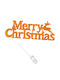 Alista Home Christmas Illuminated Decorative Figurine Yellow Battery 27.5x3x3cm