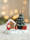 Alista Home Căsuță Decorativă de Crăciun Roșie 6.5x6.5x4cm