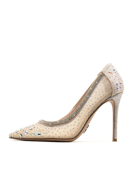 Steve Madden Γόβες με Ψηλό Τακούνι Ασημί