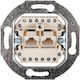 Hager Connection Socket Uae 8/8-pole Cat.3 Mechanism 534539