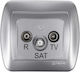 Simon Chord Antenna Jack Rd Tv Sat Blanket Aluminum Metallized Aas/26