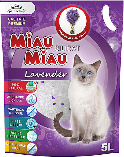 Silicat Cat Litter with Lavender Scent 5lt