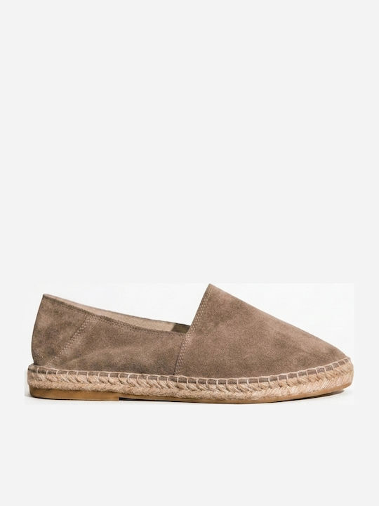 Leather Men's Moccasins In Brown Colour