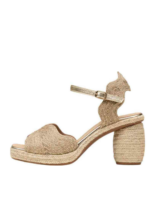 Gaimo Gold Sandals