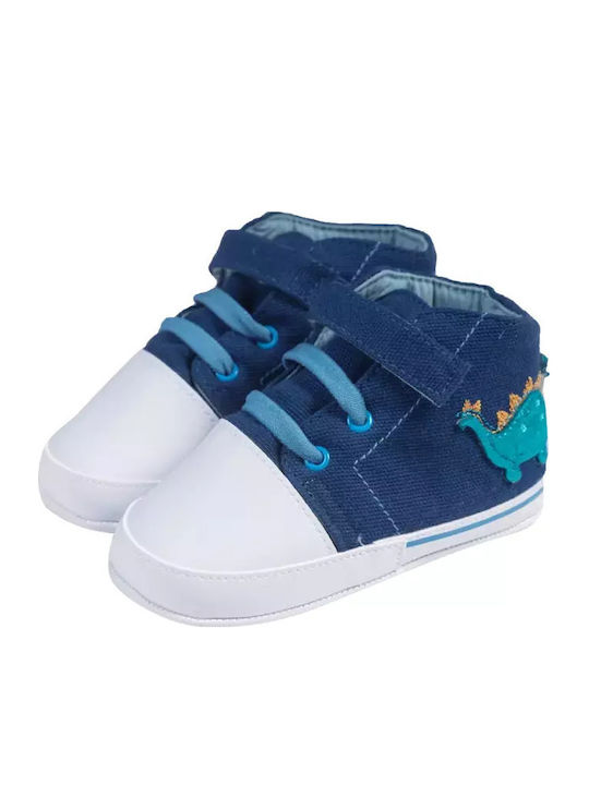 On Line Βρεφικά Sneakers Αγκαλιάς Μπλε