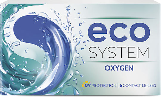 Optimax Ecosystem Oxygen Μηνιαίος Φακός Επαφής Σιλικόνης Υδρογέλης με UV Προστασία