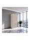 Büroaufbewahrungsschrank Armadi Holzschatten Weiß 80x40x200cm