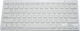 Slim Wireless Bluetooth Keyboard English US Silver