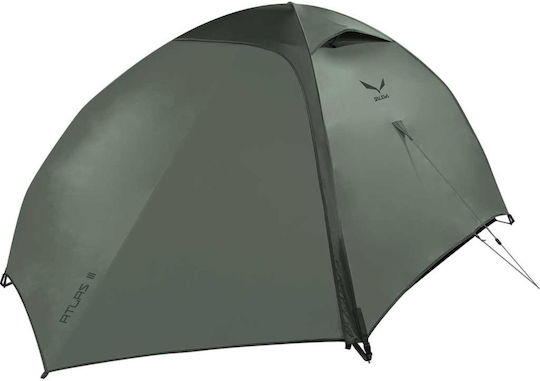 Salewa Atlas Iii Σκηνή Camping Πράσινη 3 Εποχών για 3 Άτομα
