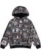 Kids Hoodie With Pockets Black Brooklyn