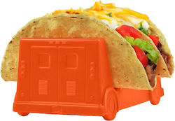 Taco Holder Alista Home Bus Model 14 X 7.5 X 6.5 Cm Made Pp Orange