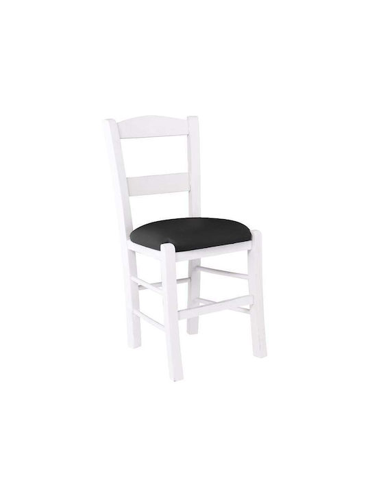 Siros Wooden White Dining Chair