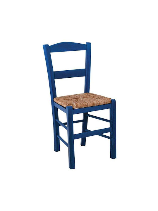 Siros Wooden Blue Dining Chair