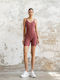 Women's One-piece Shorts Burgundy