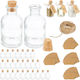 Set Borcane Decorative Dop Plută Relaxdays Transparent 9x5cm Capacitate 60ml