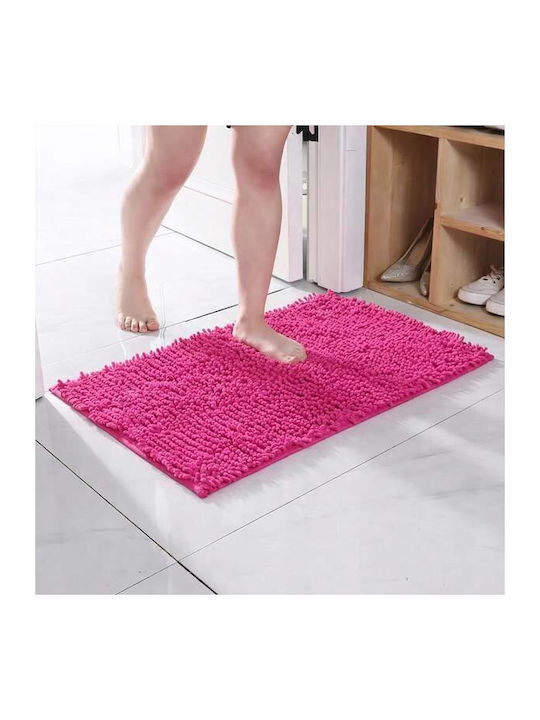 SpitiBazaar Αντιολισθητικό Πατάκι Μπάνιου SD-3974 Ροζ 40x60εκ.