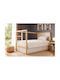 Dimcol Σετ Σεντόνια Μονά Βαμβακερά Newborn Bear 716 White-beige 160x240cm 2τμχ